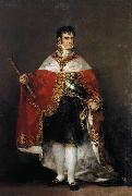 Francisco de Goya Portrait of Ferdinand VII of Spain in his robes of state Sweden oil painting artist
